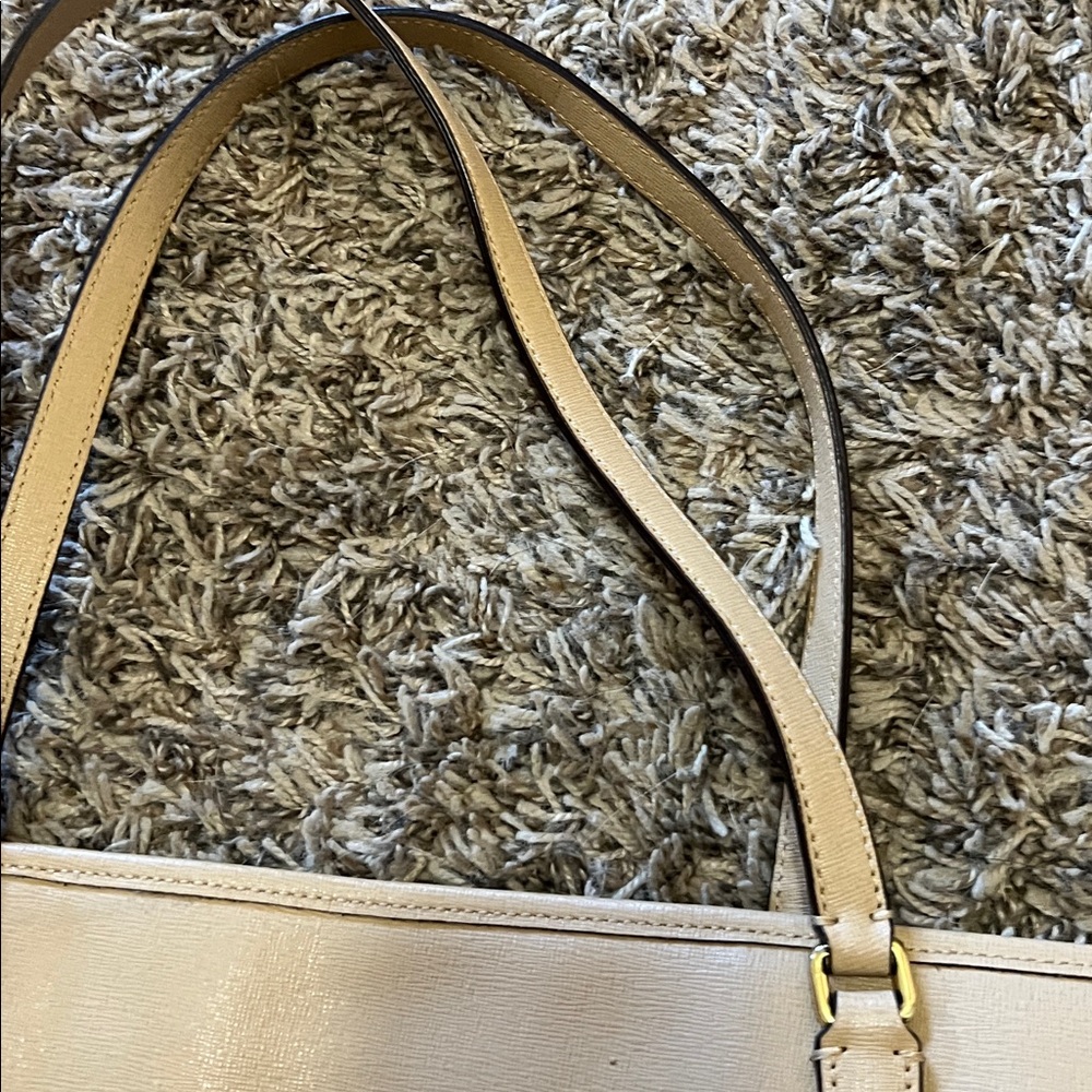 Coach Cream Leather Tote Bag - Picture 13 of 14